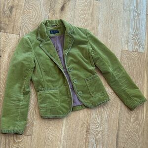 Boden Green Velvet Blazer